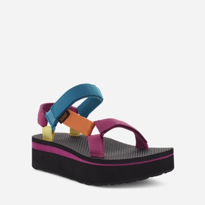 Teva Flatform Universal Women's Multicolor Sandals CA84515 Canada Online